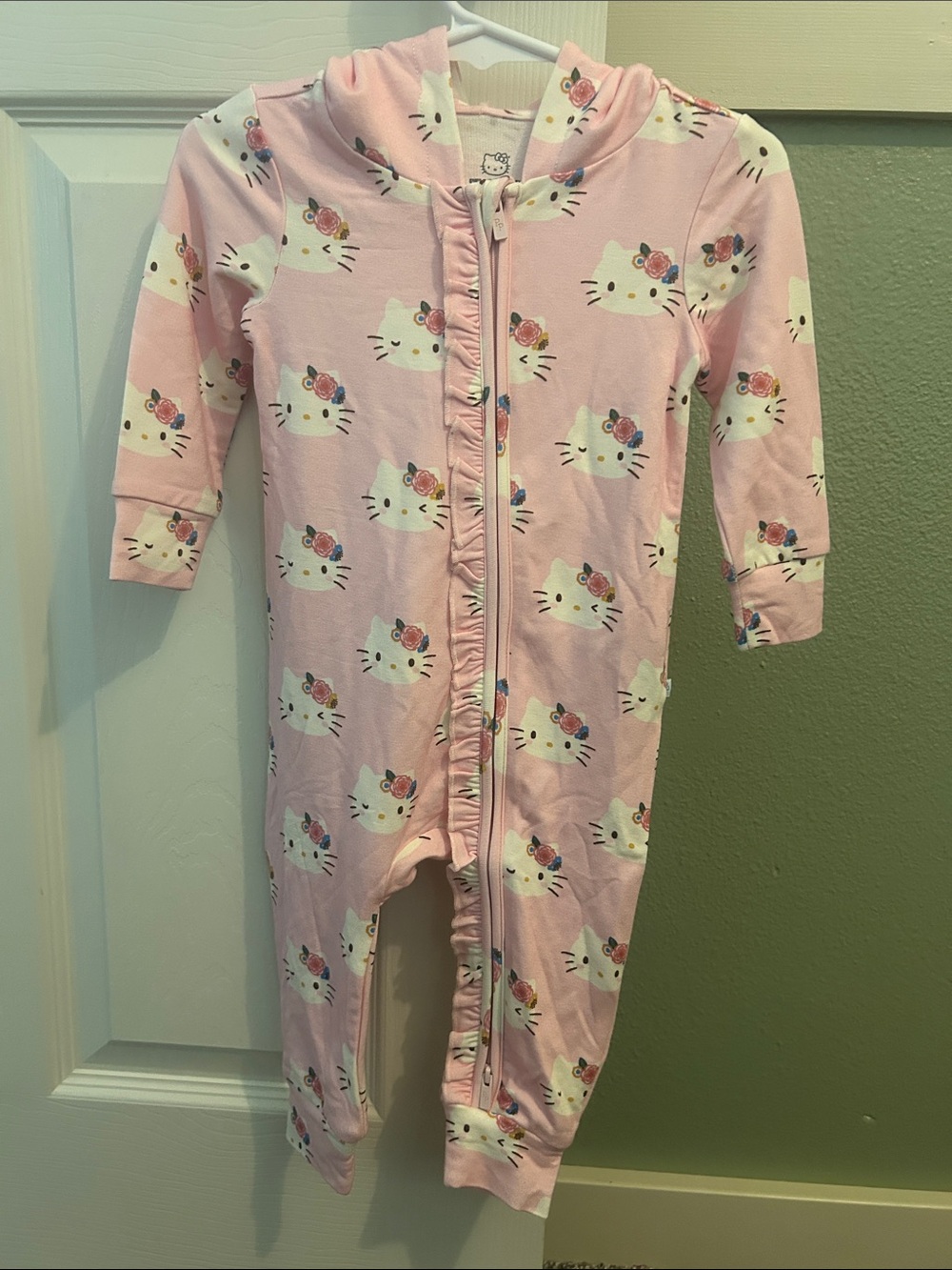 Posh Peanut Pink Hello Kitty Floral Hooded One-Piece